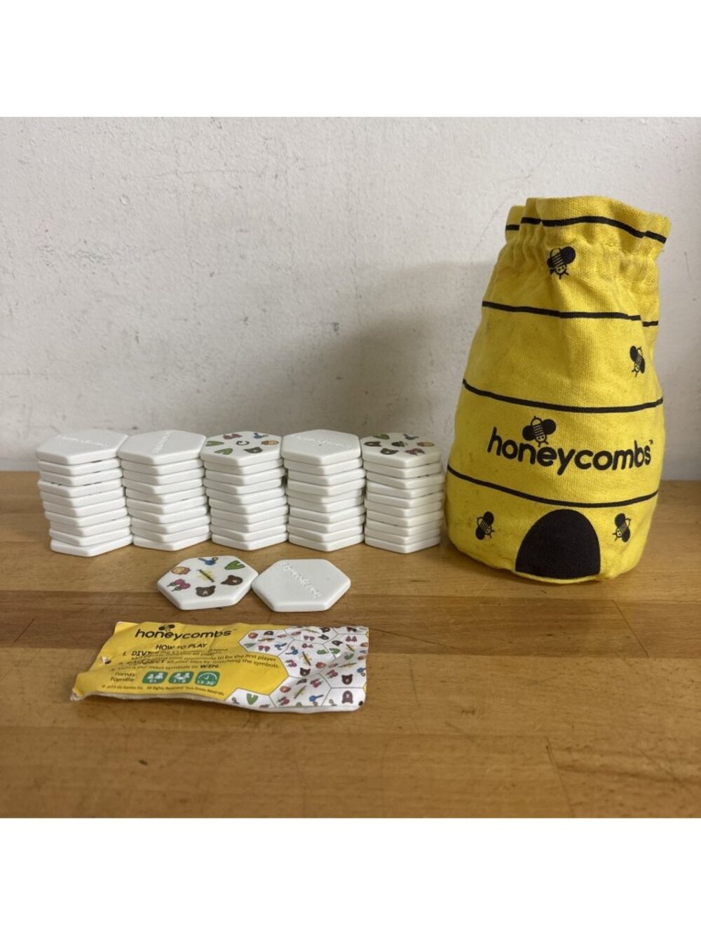 Honeycombs Game Family Matching Tile Game - Complete in Bag